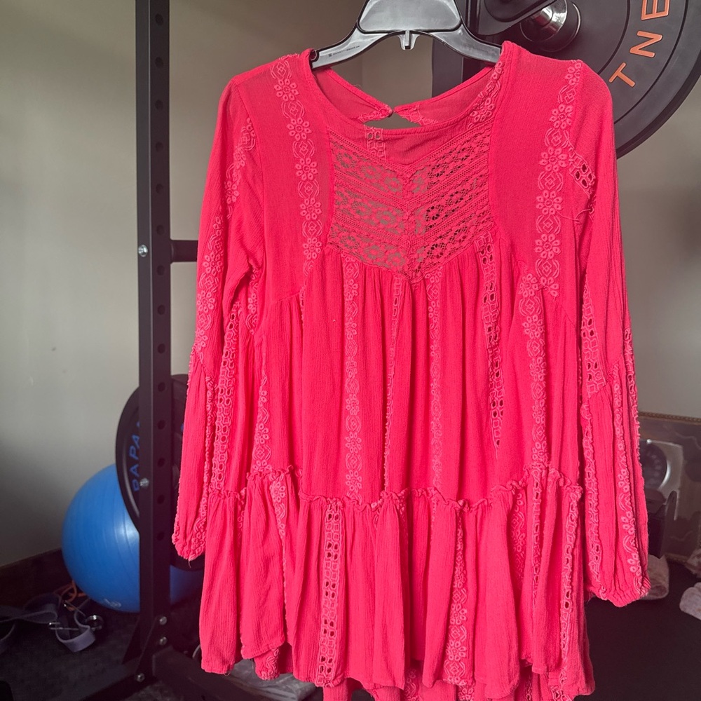 Coral pink tunic